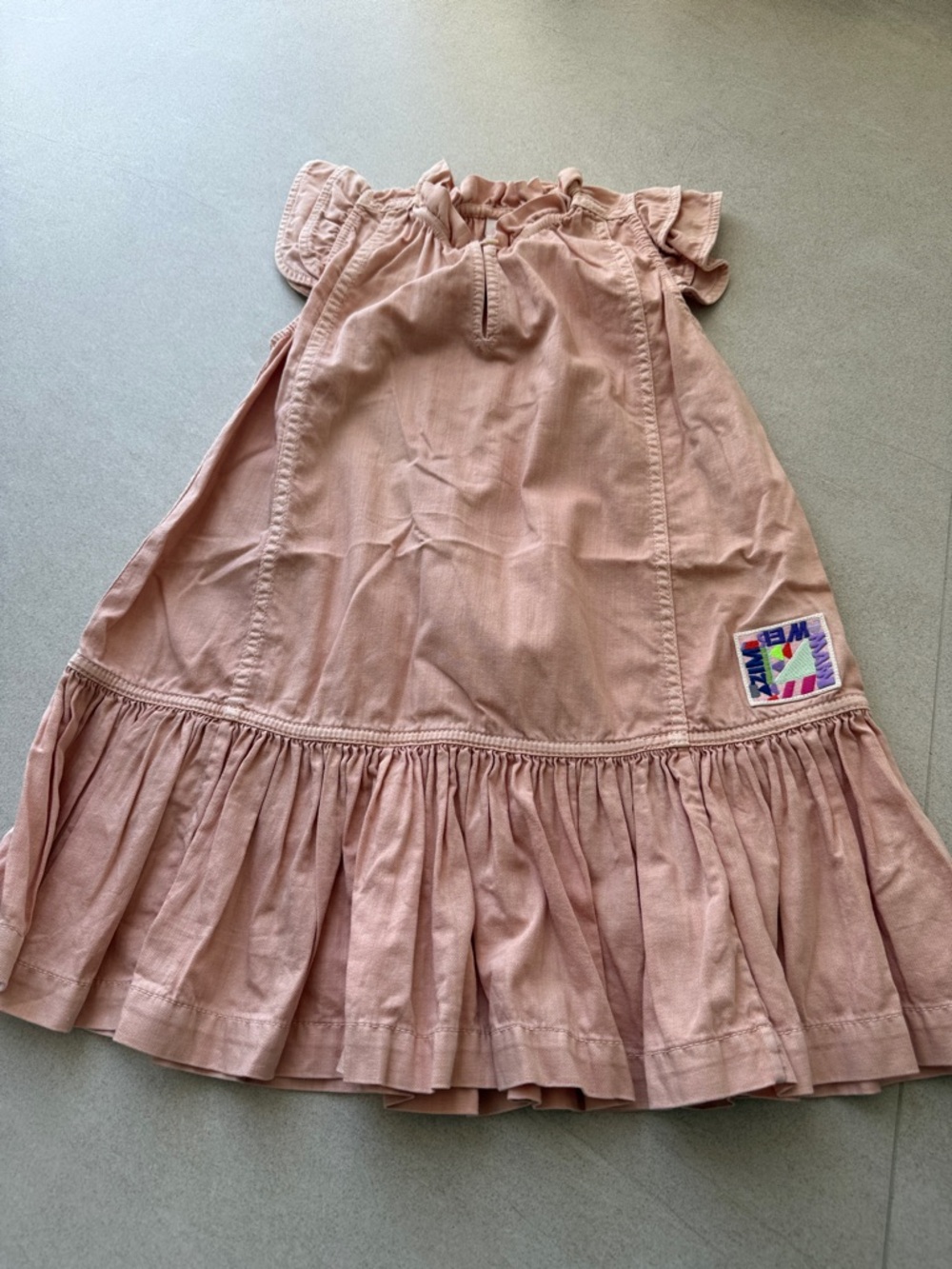 Girls Zimmermann Blush Pink Button-Front Top